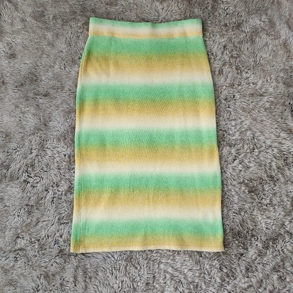 Anthropologie Dolan Left Coast Collection Knit Ombre Midi‎ Skirt Women's XL - Picture 2 of 10